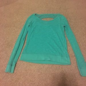 Sea green long sleeve shirt